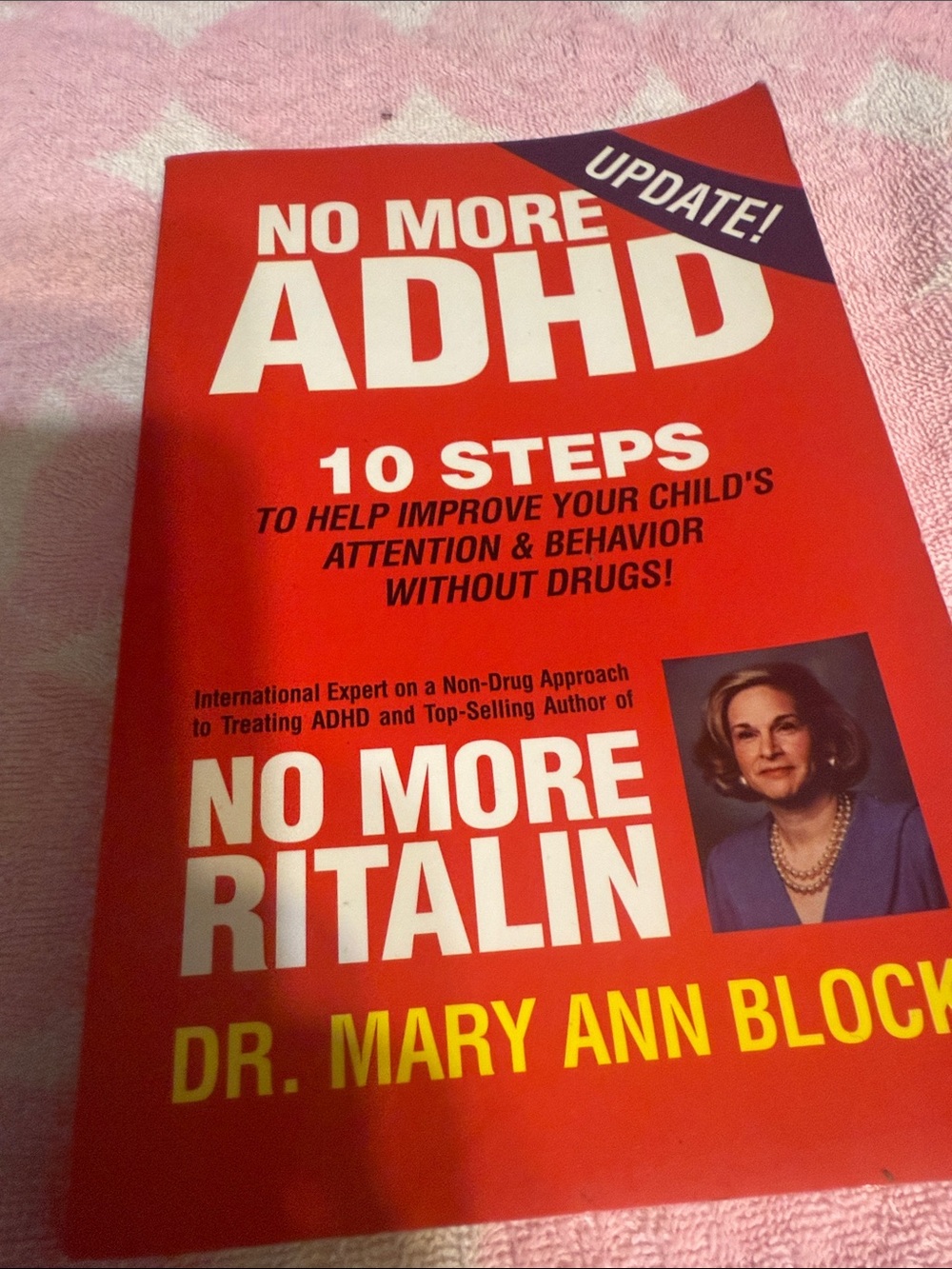 No More ADHD - Red Home Party Supplies Accent